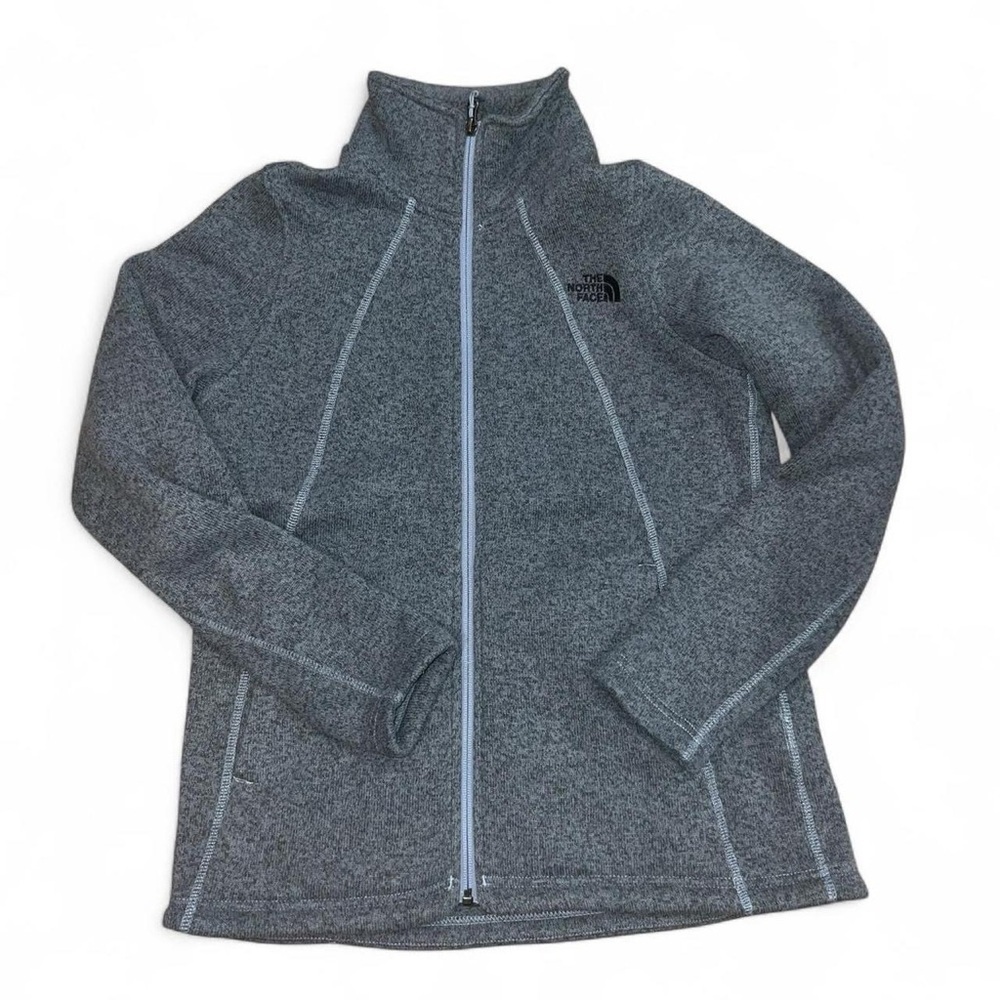 The North Face Heather Gray Zip-Up Jacket